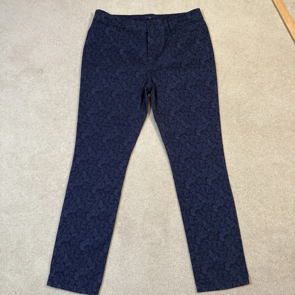 Women's 14 Classic Skinny Jeans Liverpool NYDJ Lot of 5 Medium Dark White Wash - Picture 4 of 5